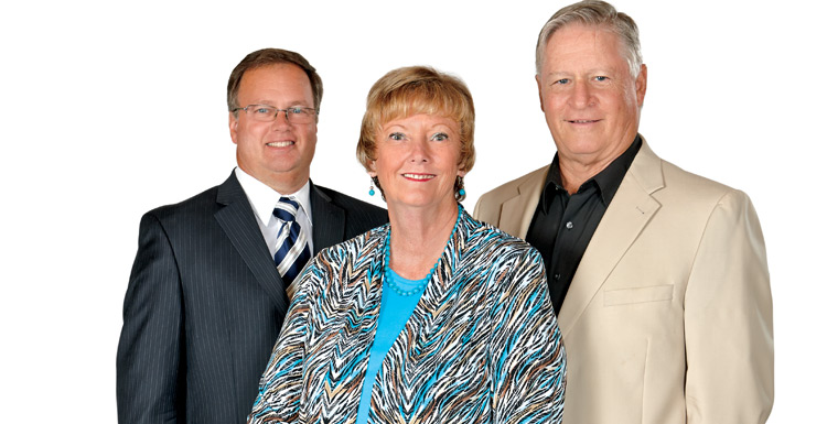 Modern Woodmen members, Rosie and Ricke Eagle with their representative Dave Bergland (left).